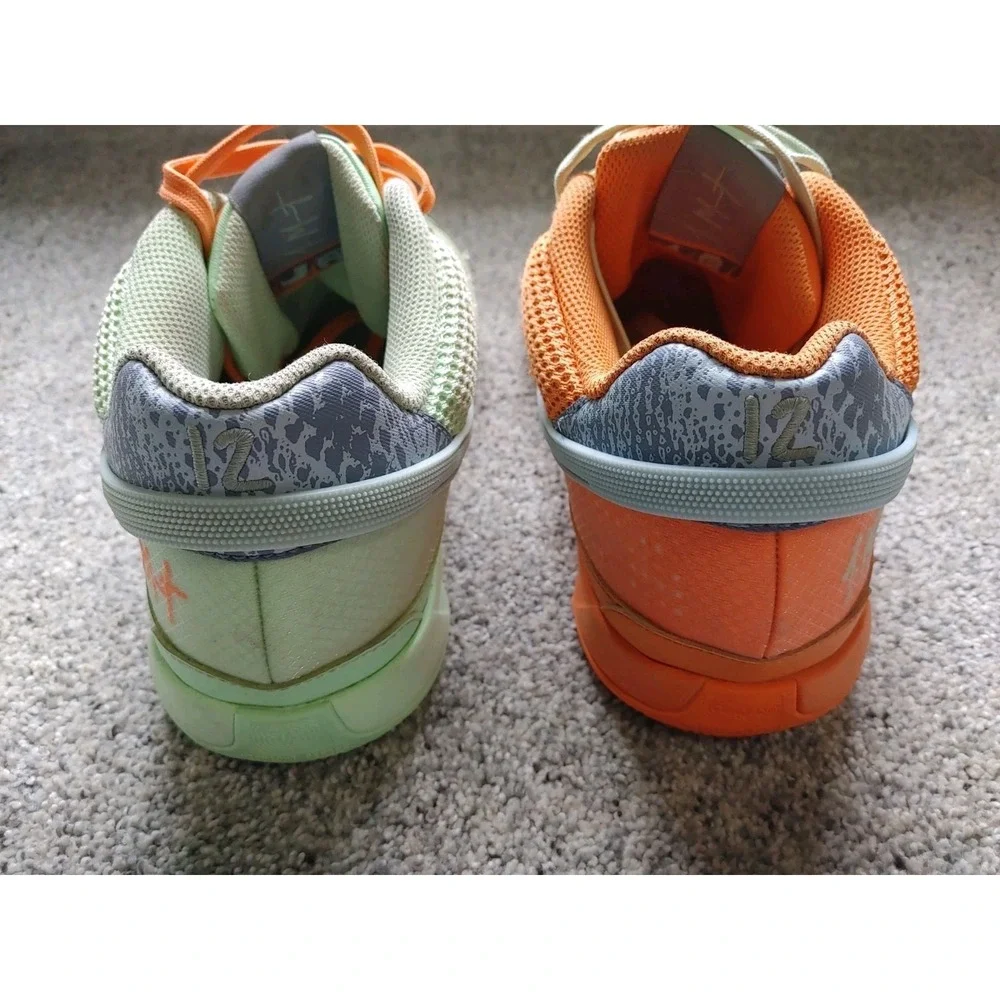 Nike Ja 1 Mismatched Basketball Shoes Sneakers Sz 12 Orange Green Athlete Sporty